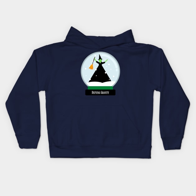 Wicked Musical Snow Globe Kids Hoodie by sammimcsporran